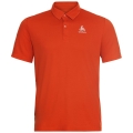 Odlo Wander-/Freizeit Polo Cardada (100% Polyester, hoher Tragekomfort) orangerot Herren